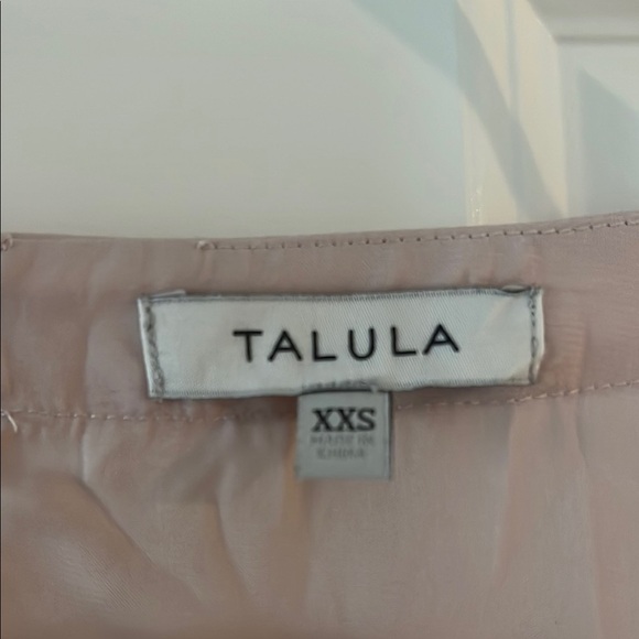 Talula Nude Blush Blouse with Rounded Neckline - Picture 2 of 2